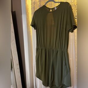 Lululemon: Lightweight High-Neck Romper: Bronze Green: 12